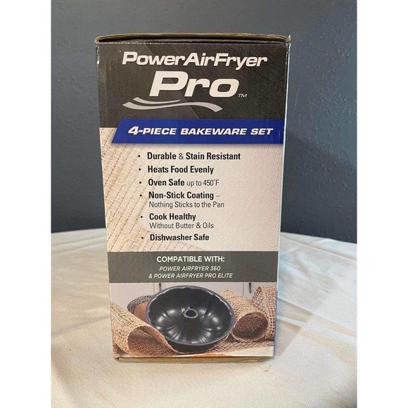 Power Airfryer pro Nonstick Bakeware 4-Piece Set Brand New In Box - Picture 3 of 6